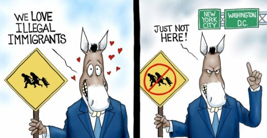 Cartoon of the Day: Over the Line by A. F. Branco