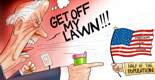 Cartoon of the Day: Red, White, and Angry by A. F. Branco