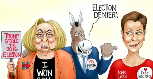 Cartoon of the Day: I’m Not With Her by A. F. Branco