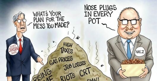 Cartoon of the Day: Governor Walz’s Stinky Mess by A. F. Branco