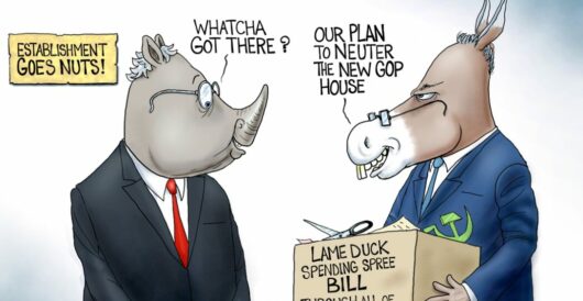 Cartoon of the Day: Below The Belt by A. F. Branco