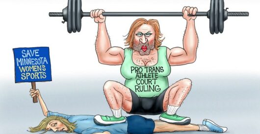 Cartoon of the Day: Crushing Women’s Sports by A. F. Branco