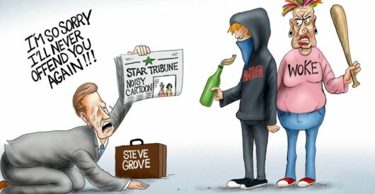 Cartoon of the Day: Bending the Knees by A. F. Branco
