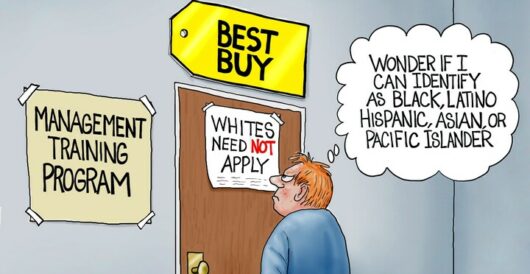 Cartoon of the Day: Whites Need Not Apply by A. F. Branco