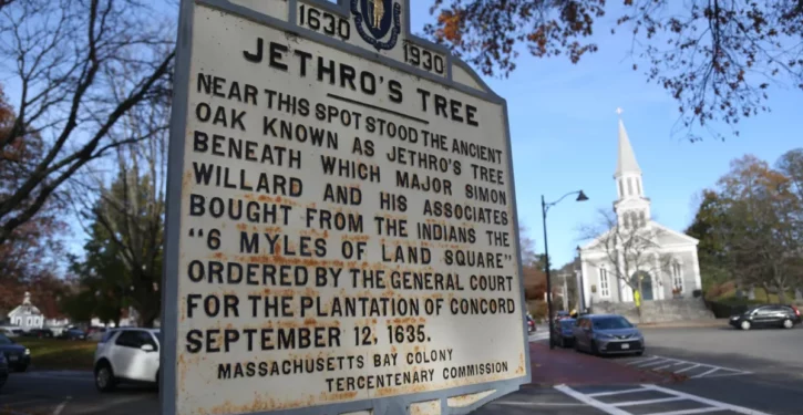 Massachusetts town to cover up plaque showing land was bought, not stolen, from Indian tribe
