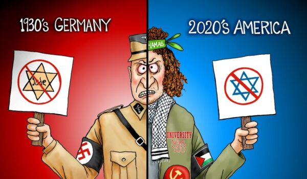 Cartoon of the Day: Kristallnacht-ing At The Door by A. F. Branco