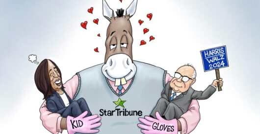 Cartoon of the Day: In Loving Arms by A. F. Branco