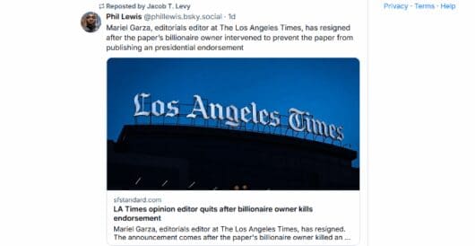 Progressives complain when newspapers are slightly less biased in their favor by Ben Smith