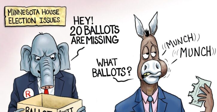 Cartoon of the Day: Gone Missing (with commentary beneath cartoon)