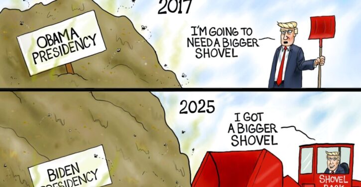 Cartoon of the Day: Shovel Back Better (with commentary)