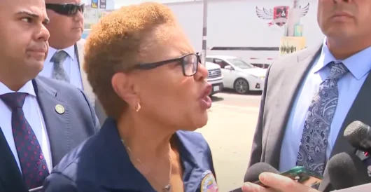 Karen Bass Flips A Lid After Border Patrol Arrests Illegal Outside Gavin Newsom Event by Daily Caller News Foundation