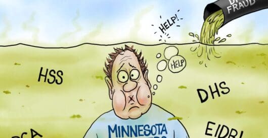 Cartoon of the Day: Drowning In Fraud by A. F. Branco