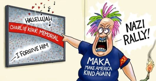 Cartoon of the Day: Love vs Hate by A. F. Branco