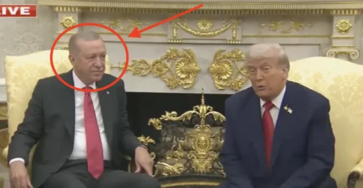 Erdogan Stares Daggers After Trump Calls Him Out On Rigged Elections by Daily Caller News Foundation